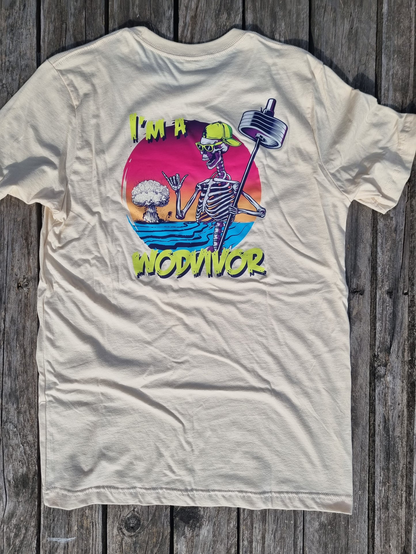 T-shirt I'm a Wodvivor soft cream