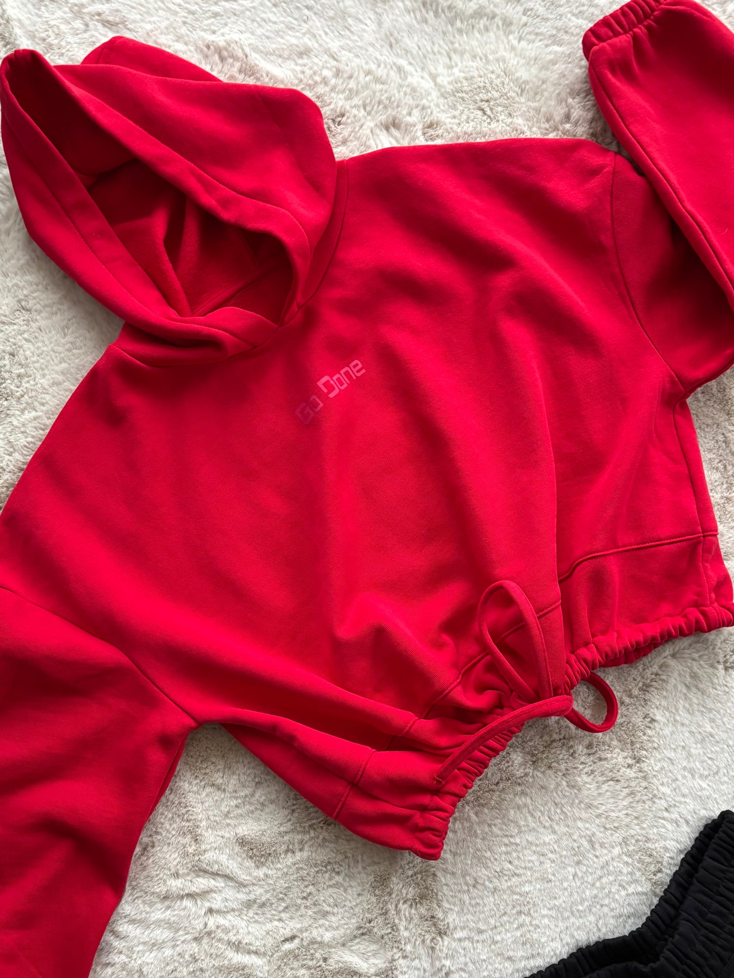 Pull oversize Go Done Fire red