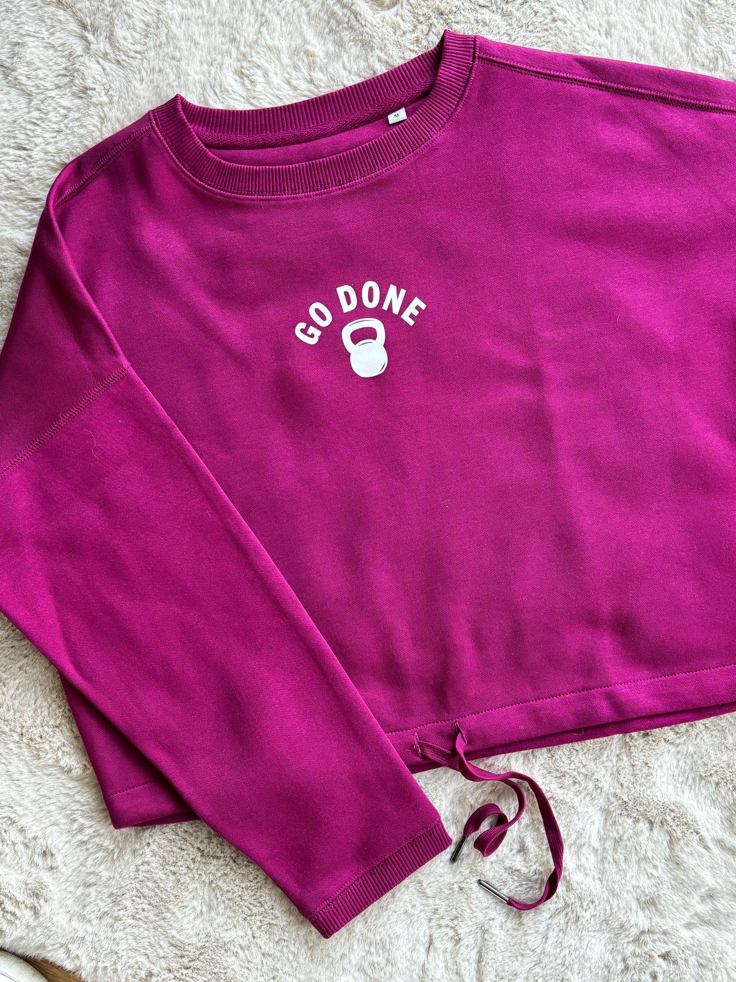 Sweat Crop top crème