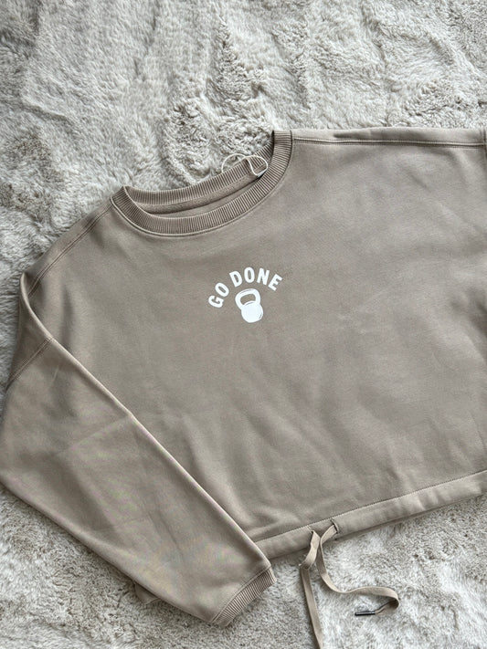 Sweat Crop top latte