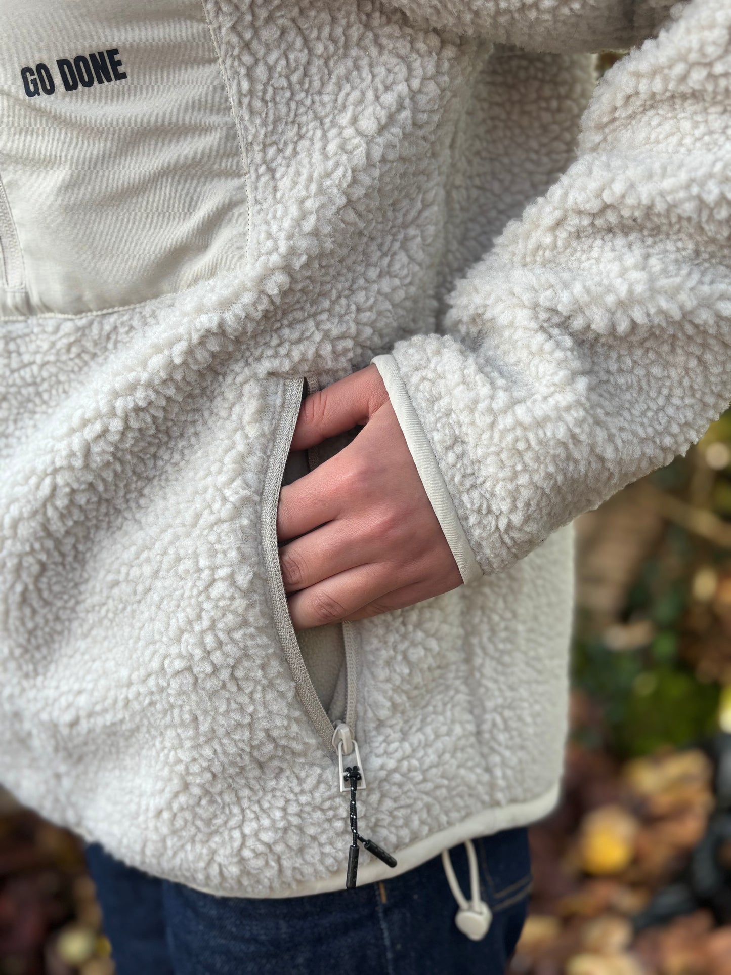 Veste Sherpa beige unisexe