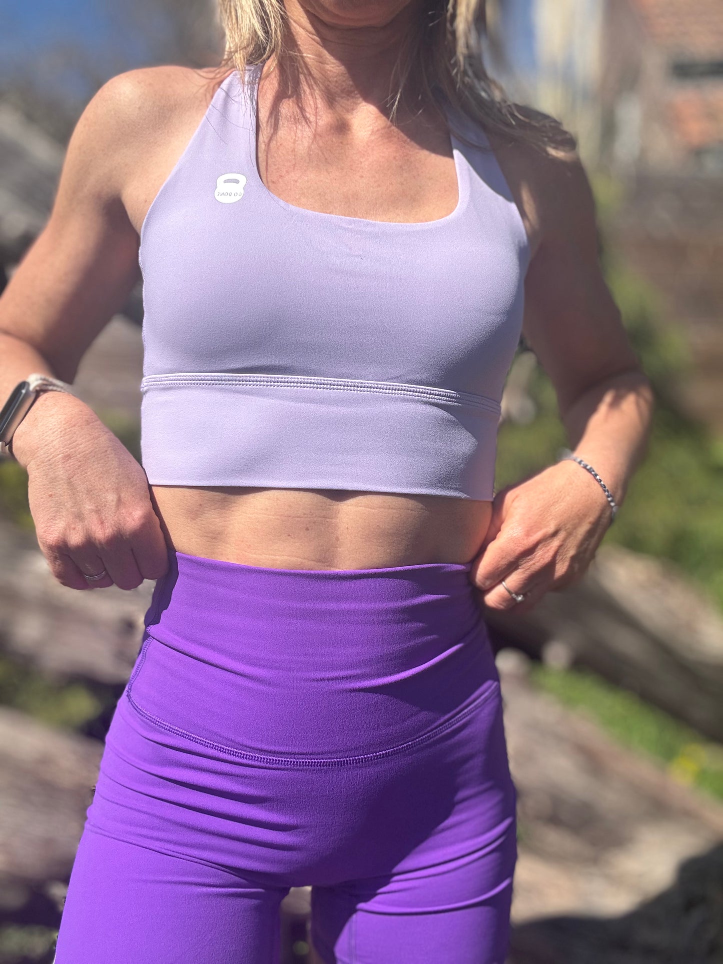 Short biker mauve